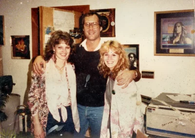 Chevy Chase and Sandy Lee Casey at Amigo Studios